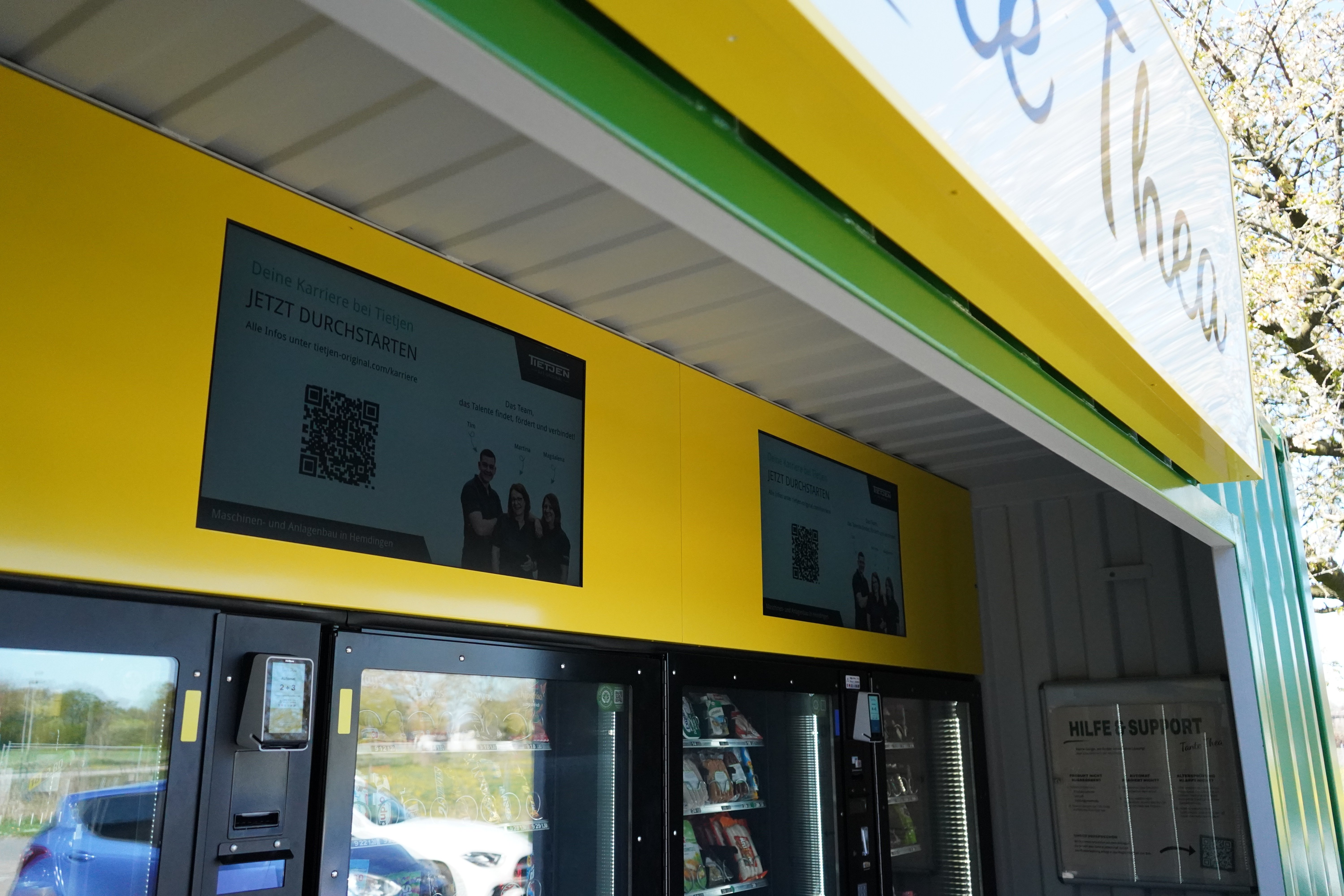 Ansicht im Tante Thea Container